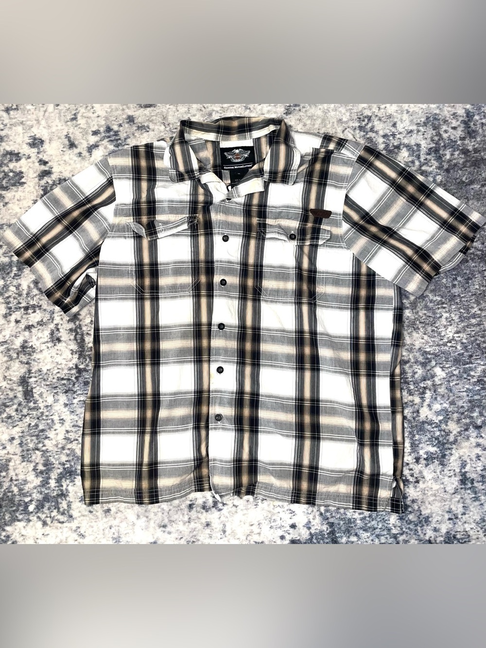Harley Davidson button up plaid shirt size XL